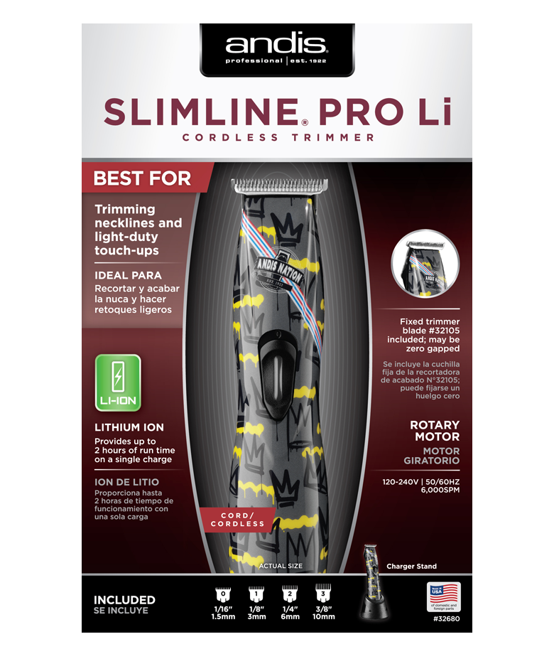 Slimline® Pro Li T-Blade Trimmer - Andis Nation- 32685