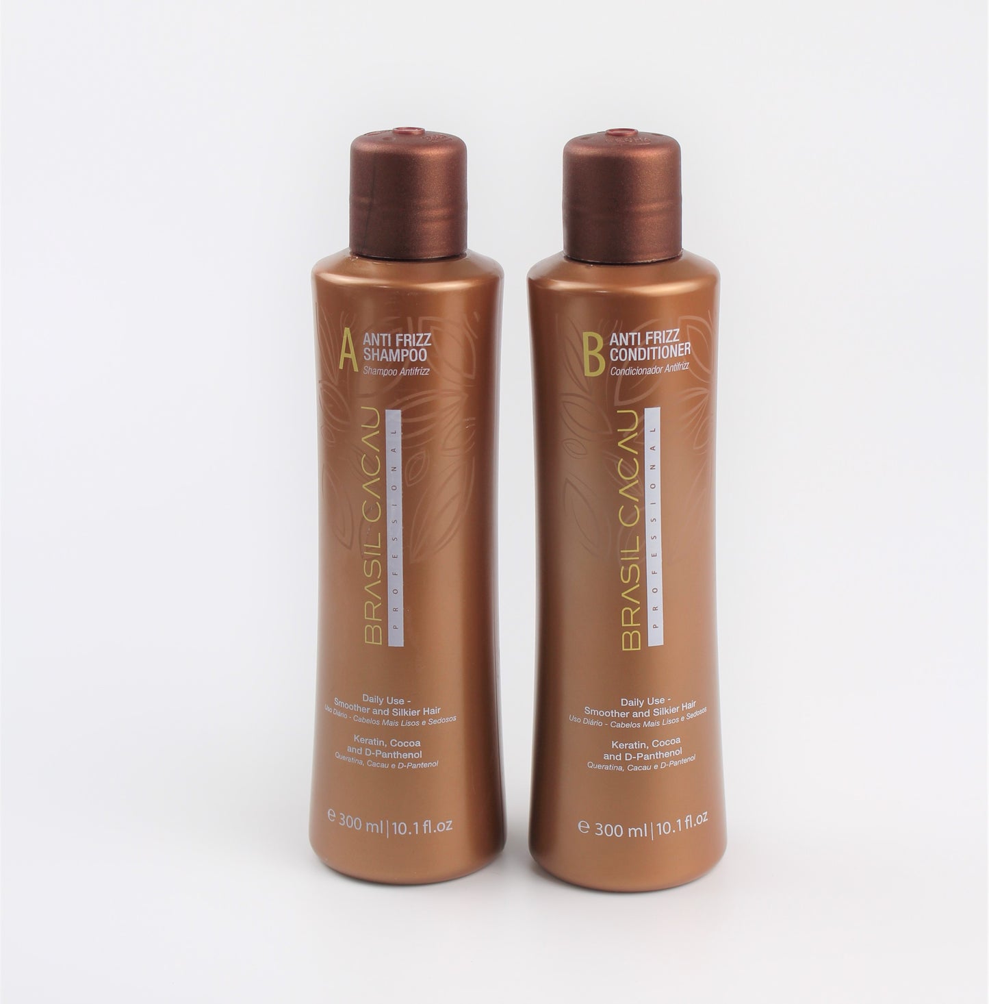 BRASIL CACAU - A-B-ANTI FRIZZ SHAMPOO& CONDITIONER-300ml