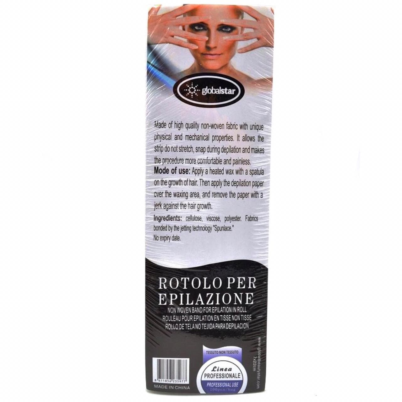 Globalstar Depilating Wax Paper Strips 25 pcs