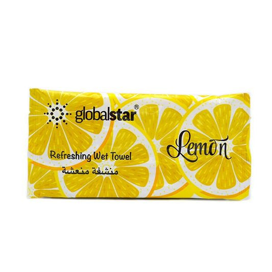 Globalstar Refreshing Wet Towel - Lemon 50 pcs