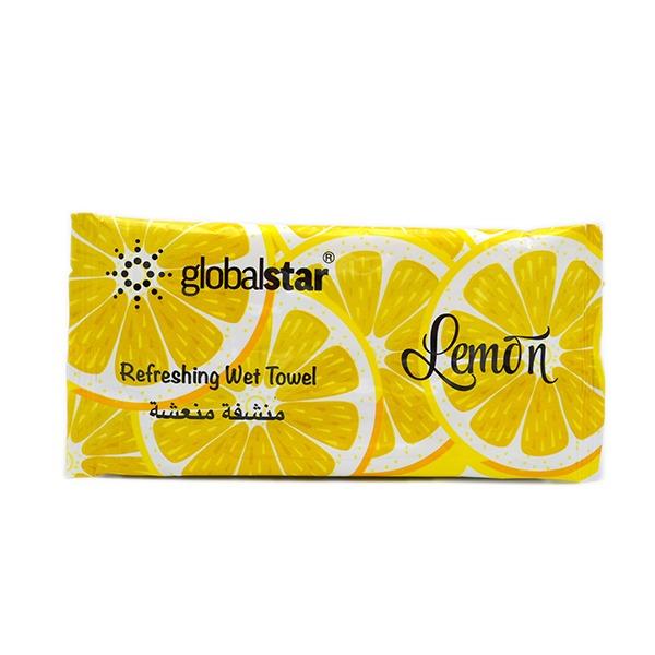 Globalstar Refreshing Wet Towel - Lemon 50 pcs
