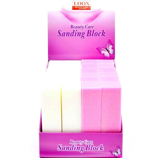 Loox Sanding Block White & Pink EB402D