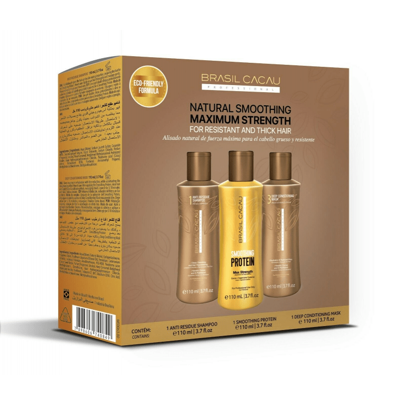 Cadiveu Brasil Cacau Smoothing Protein Kit 3X110 ml