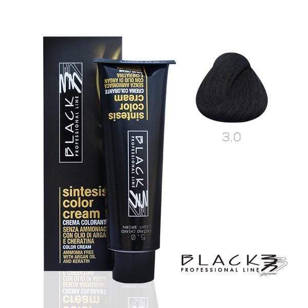 Black Sintesis Color Cream Ammonia Free Dark Brown N3.0