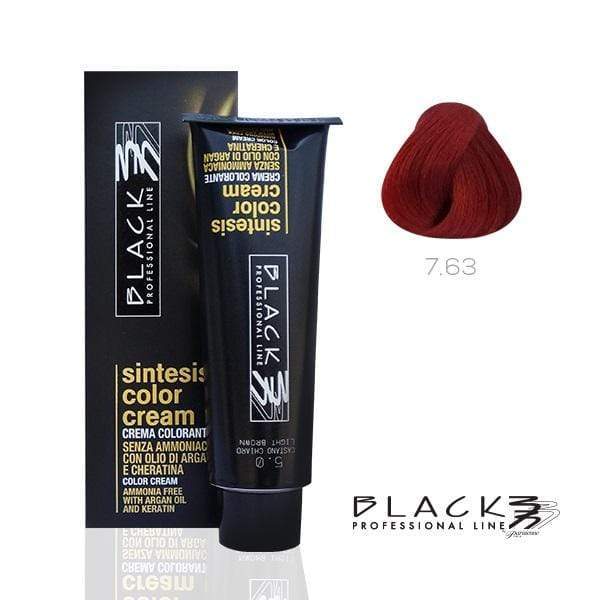 Black Sintesis Color Cream Ammonia Free Titian Red N7.63