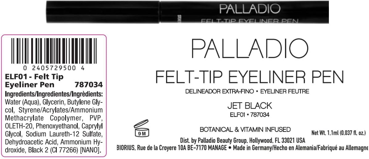 PALLADIO -  FELT-TIP EYELINER PEN ELF01