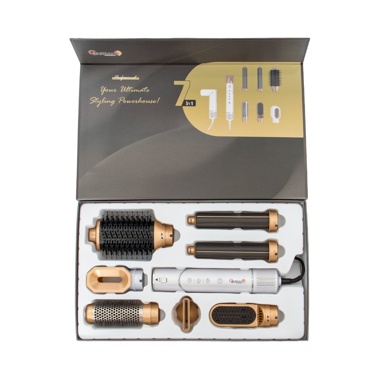 GJarrah 7-in-1 hair dryer brush (seven accessories) GJ-3226