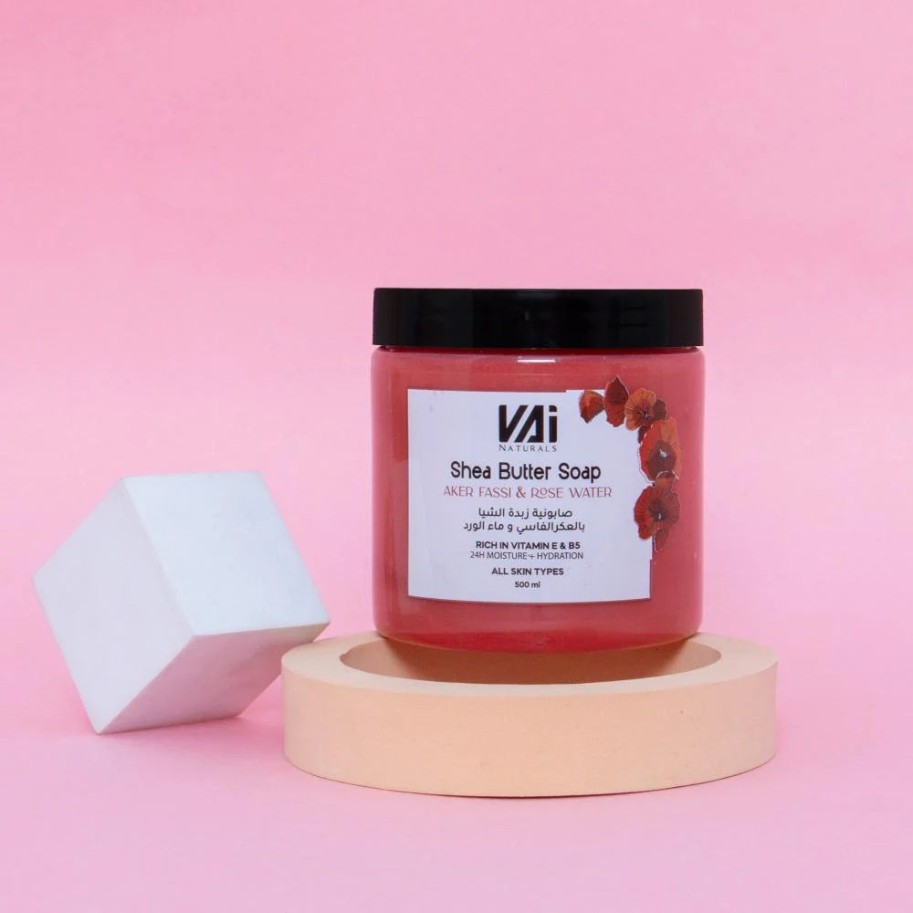 VAI Shea Butter Soap with Fassi Oud and Rose 500ml