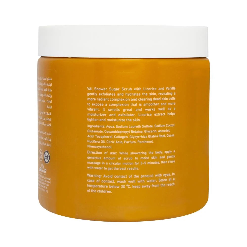 VAI Licorice & Vanilla Foaming Sugar Scrub 600ml