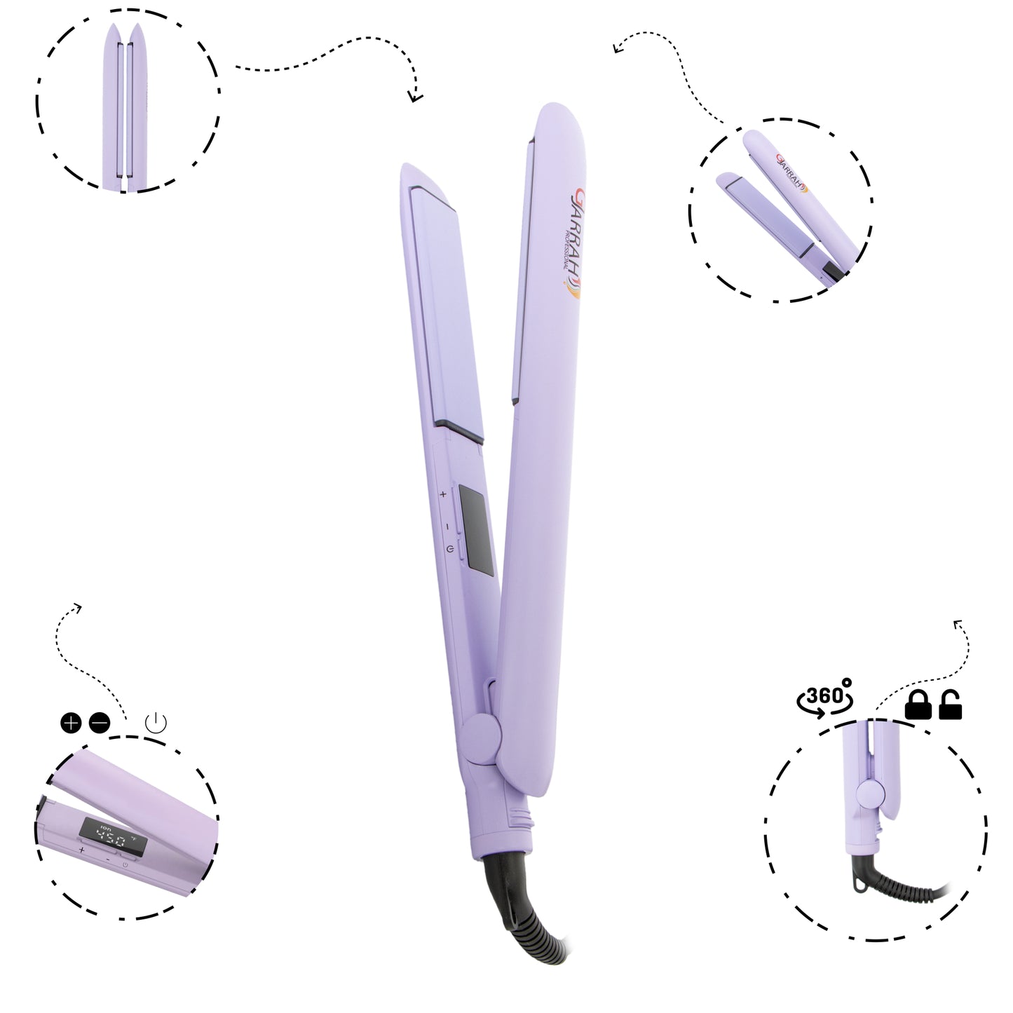 GJARRAH Ceramic surgeon hair straightener GJ-2316