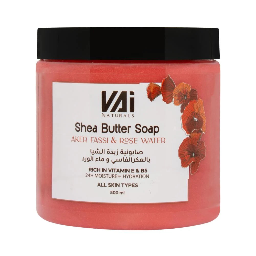 VAI Shea Butter Soap with Fassi Oud and Rose 500ml