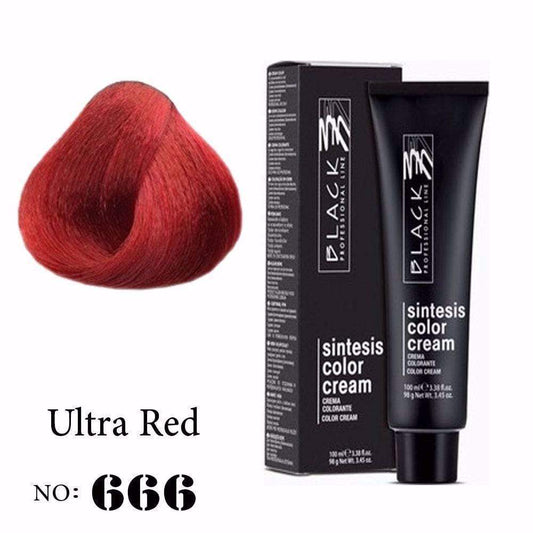 Black Sintesis Color Cream Ultra Red F666