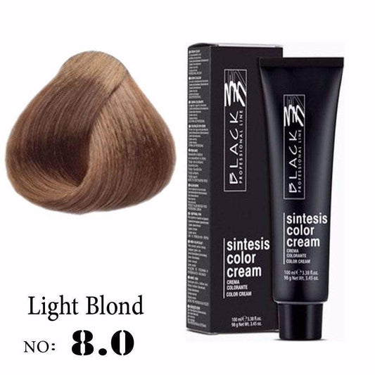 Black Sintesis Color Cream Light Blond 8.0