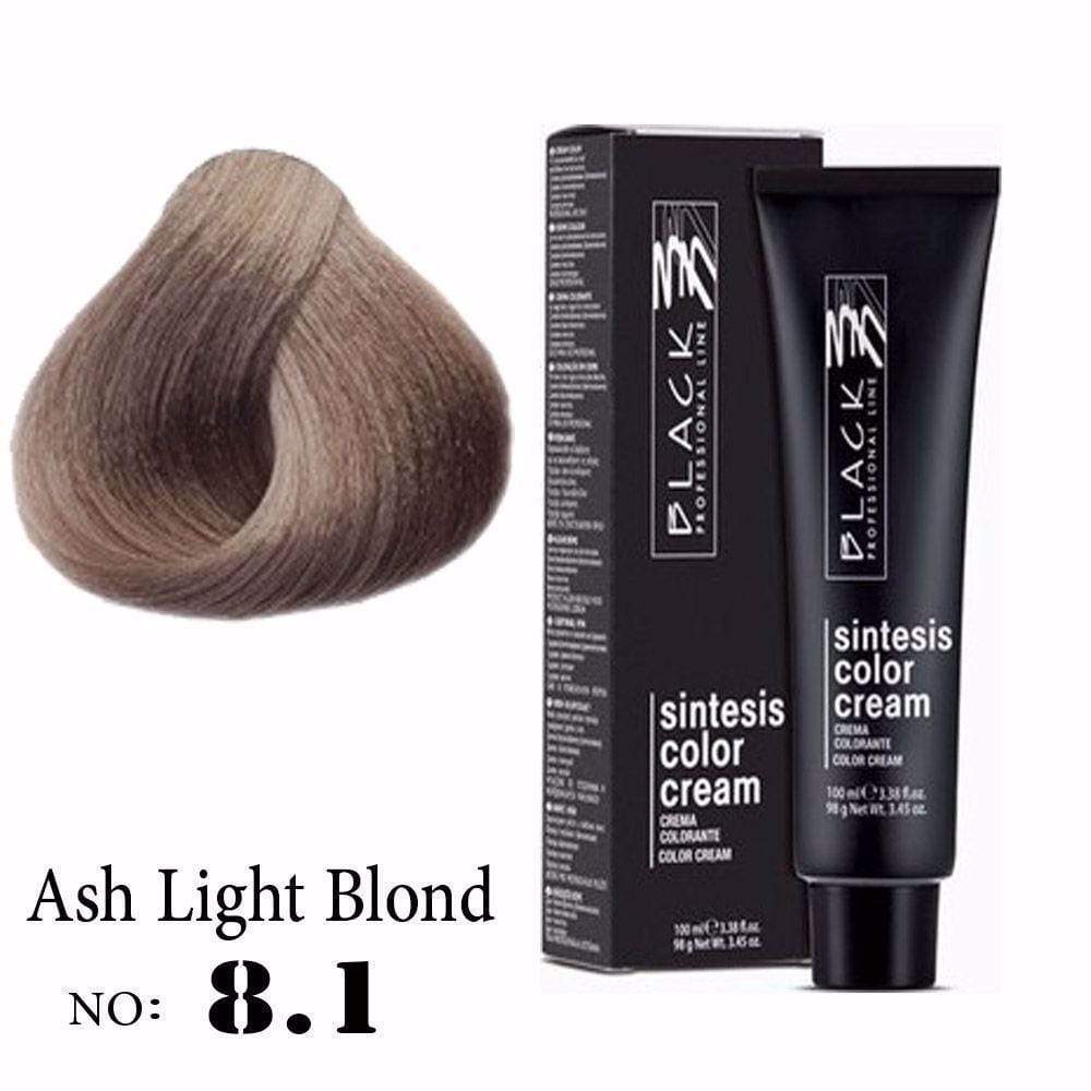 Black Sintesis Color Cream Ash Light Blond 8.1