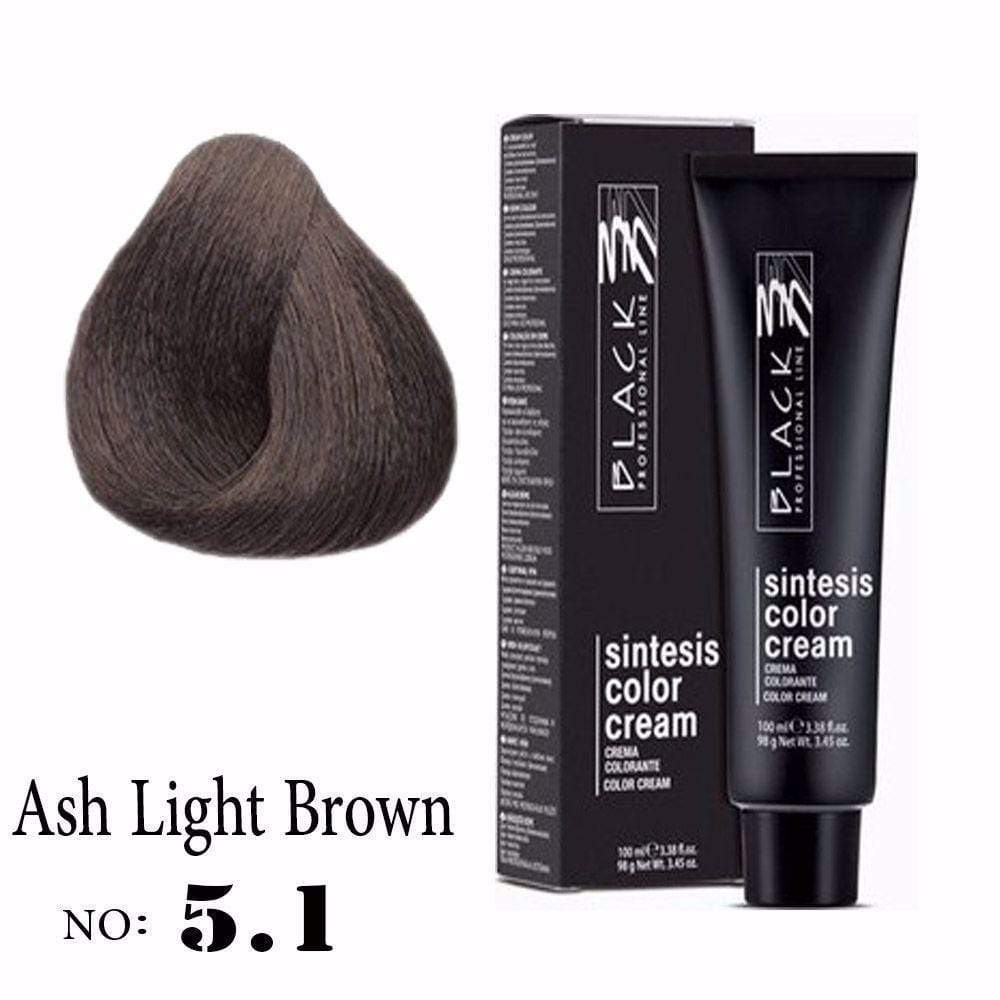 Black Sintesis Color Cream Ash Light Brown 5.1