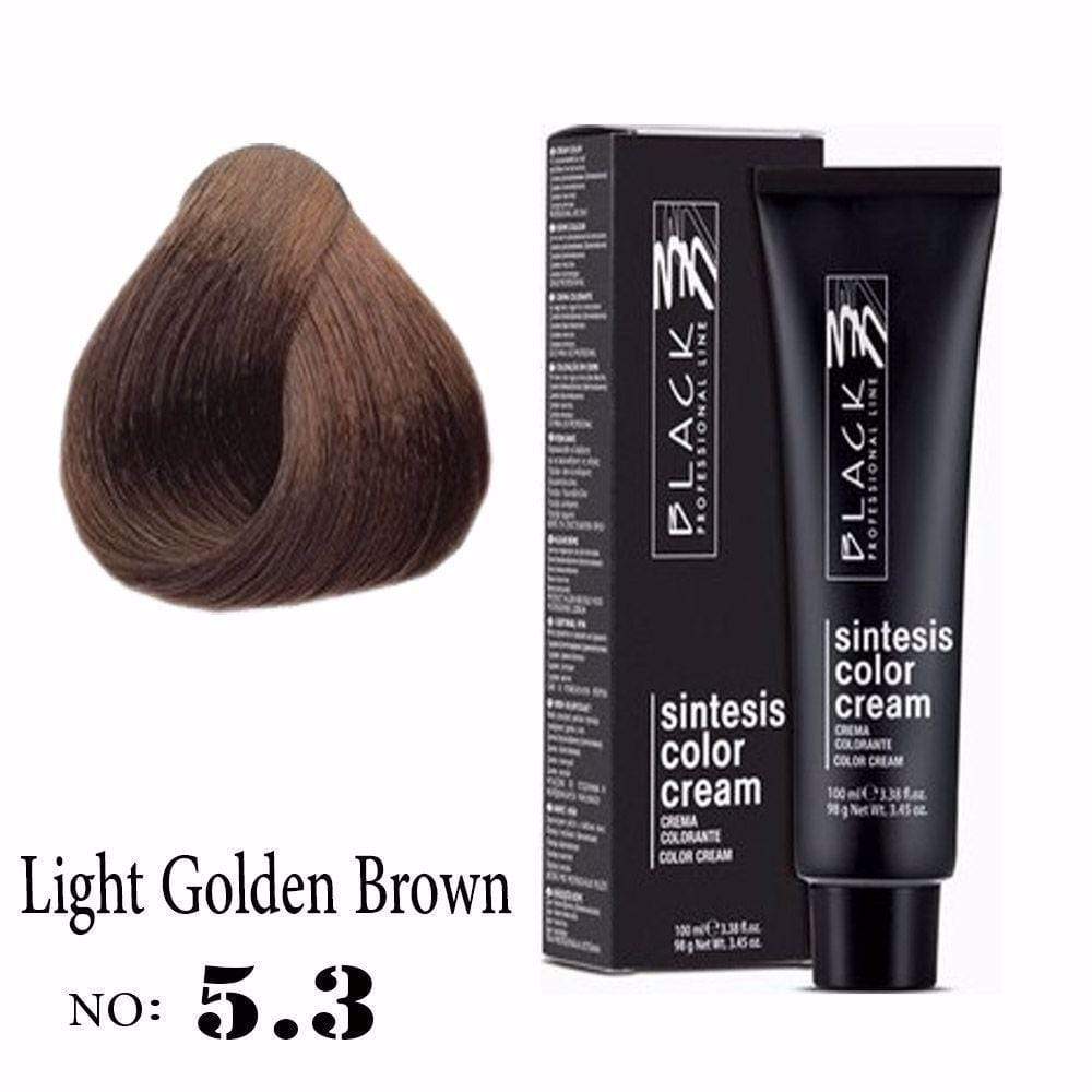 Black Sintesis Color Cream Light Golden Brown 5.3