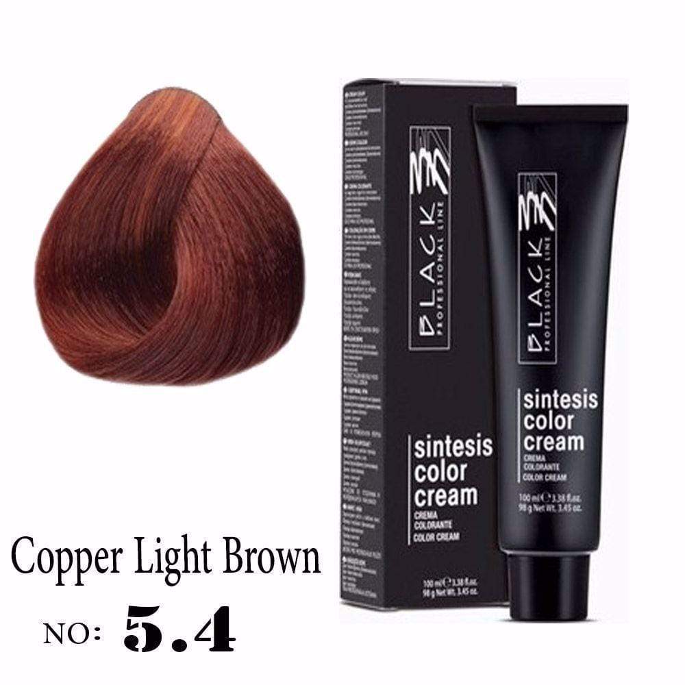 Black Sintesesis Color Cream Copper Light Brown 5.4