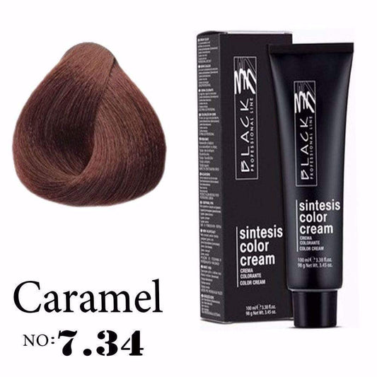Black Sintesis Color Cream Caramel 7.34
