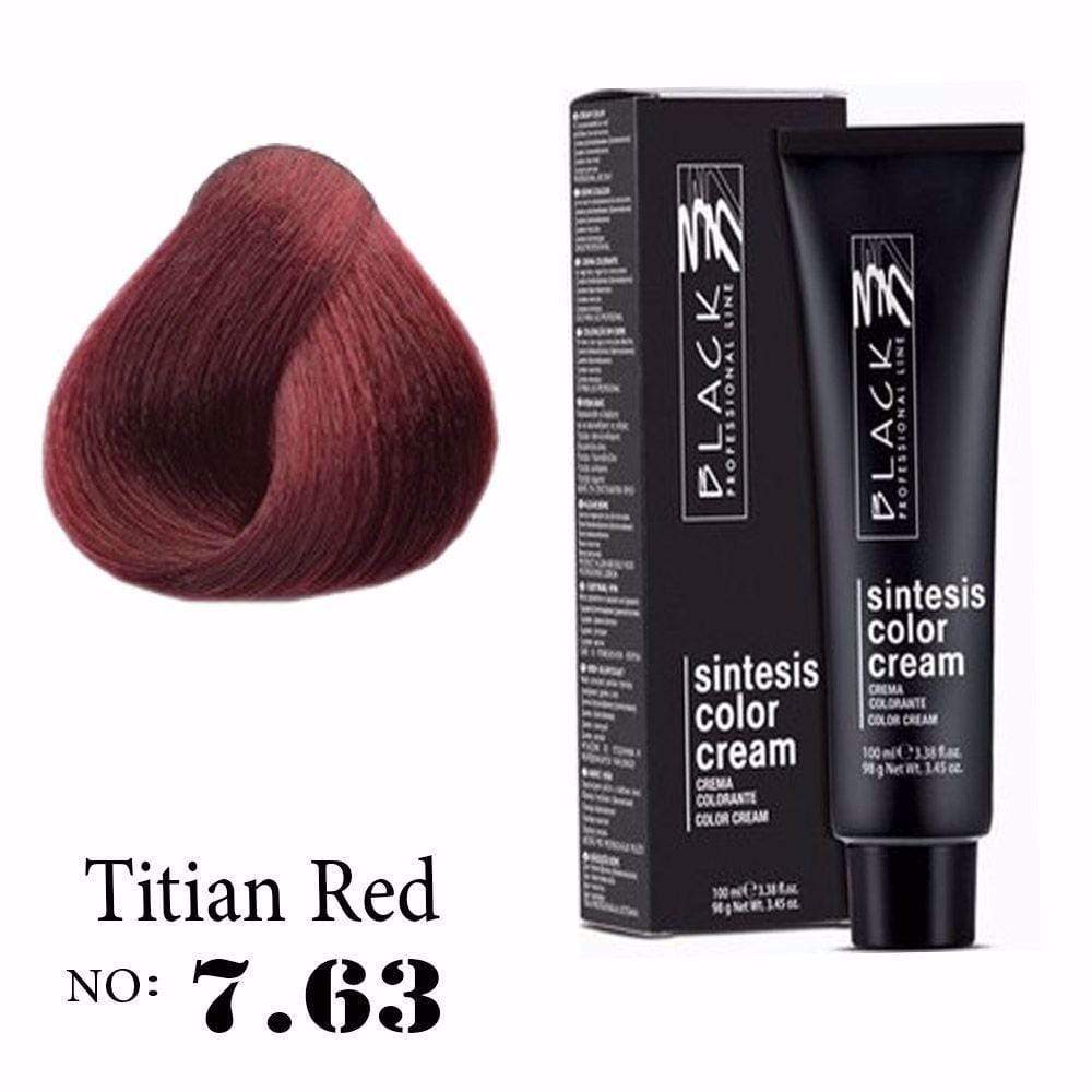 Black Sintesis Color Cream Titian Red 7.63