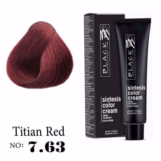 Black Sintesis Color Cream Titian Red 7.63