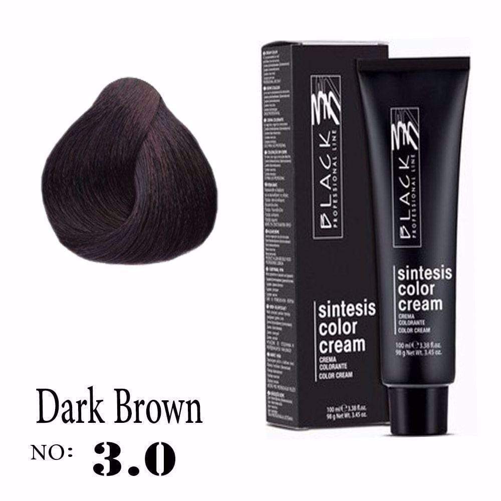 Black Sintesis Color Cream Dark Brown 3.0