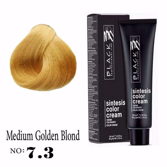 Black Sintesis Color Cream Medium Golden Blond 7.3