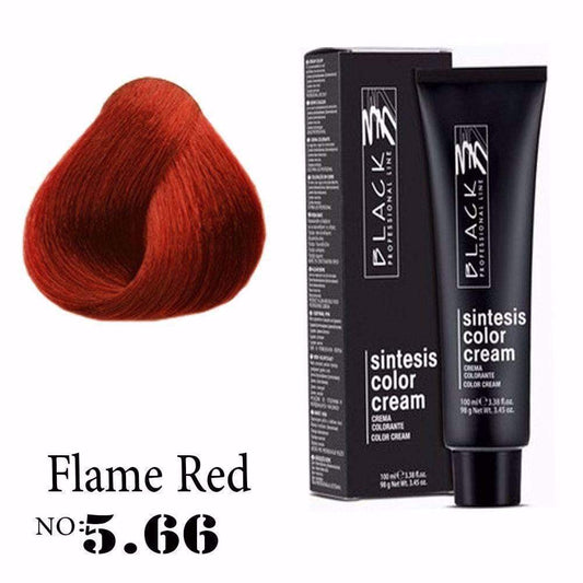 Black Sintesis Color Cream Flame Red 5.66