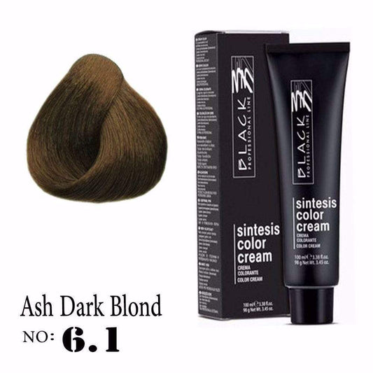 Black Sintesis Color Cream Ash Dark Blond 6.1