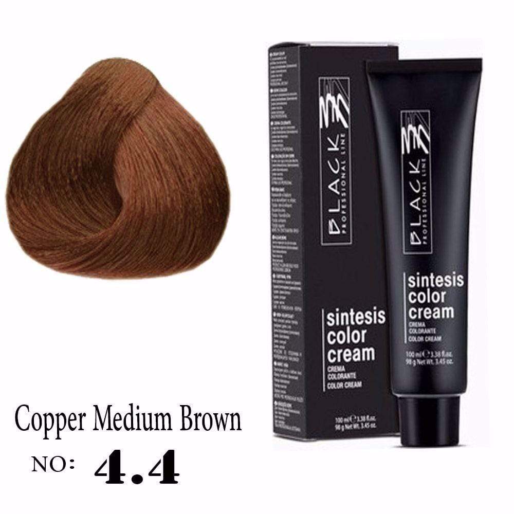 Black Sintesis Color Cream Copper Medium Brown 4.4