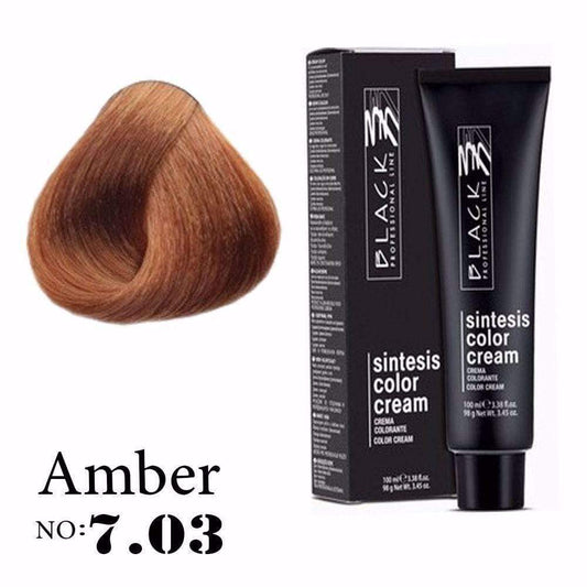 Black Sintesis Color Cream Amber 7.03