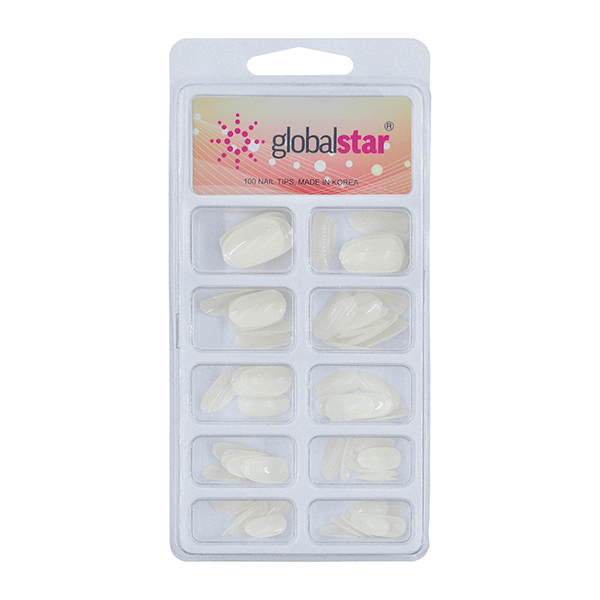 Globalstar Natural Nail Tips 1x100Pcs TR-12