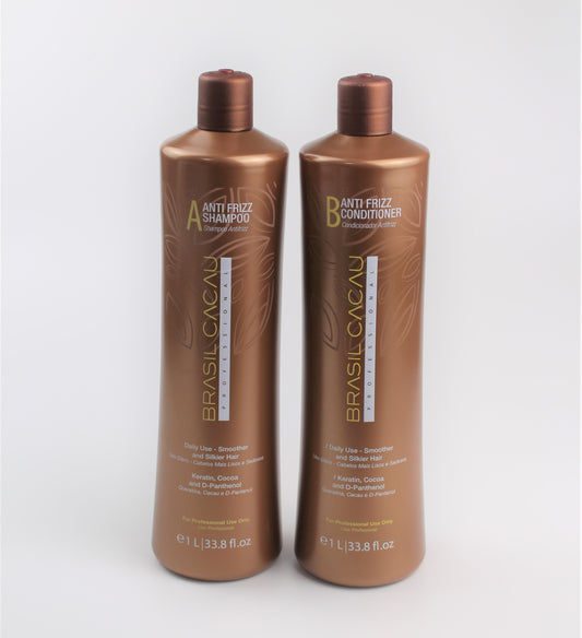 BRASIL CACAU - A-B-ANTI FRIZZ SHAMPOO& CONDITIONER