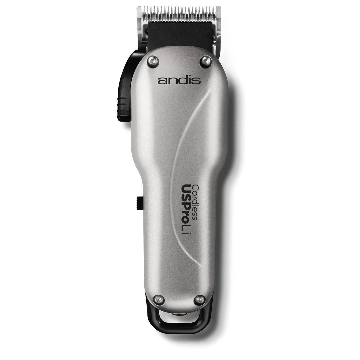 Andis Cordless USPro Li Adjustable Blade Clipper 73010, Lithium-Ion powered battery for robust and long-lasting power, charges in 90 minutes or less.