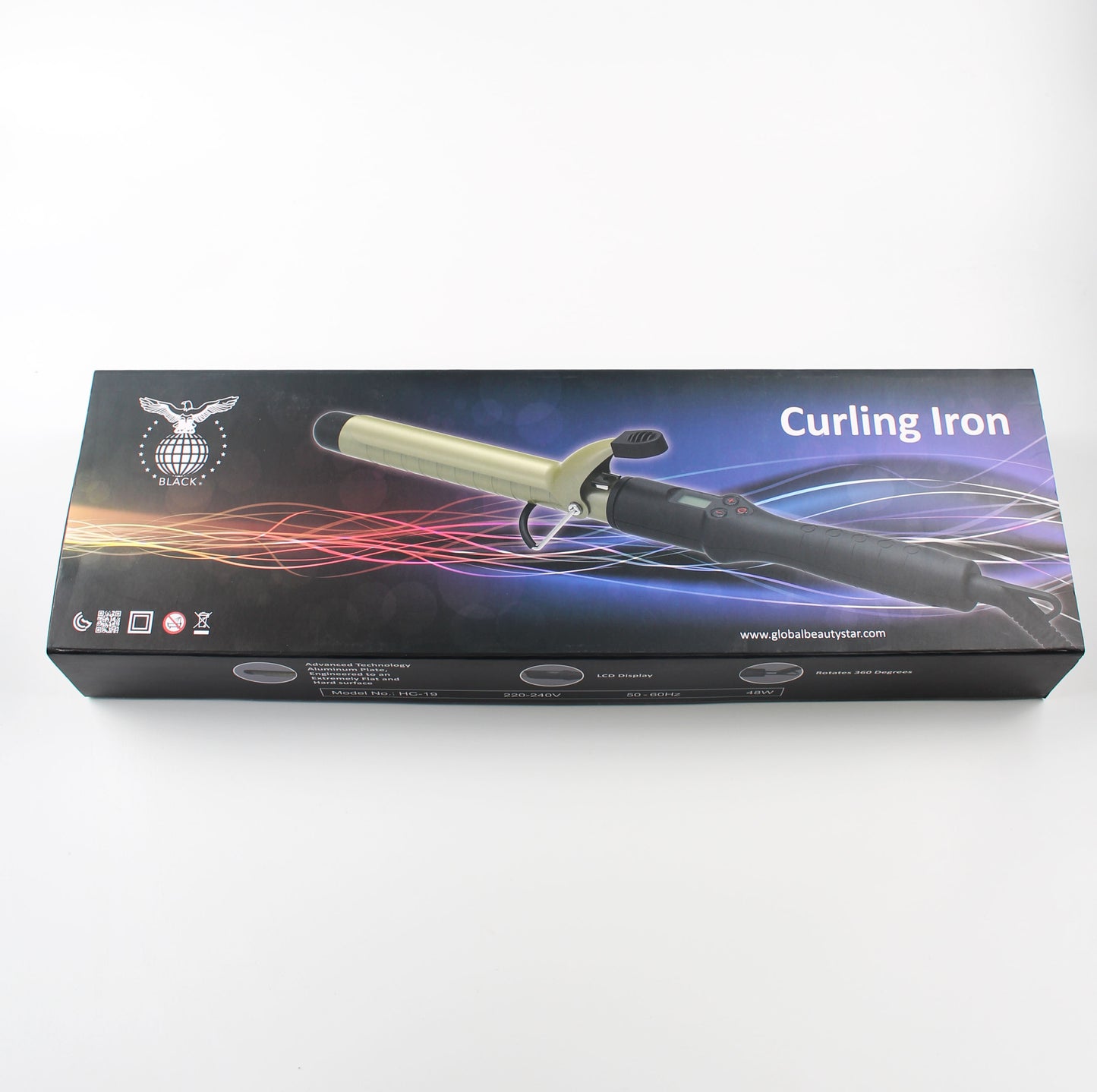 Black Curling Iron - HC-19