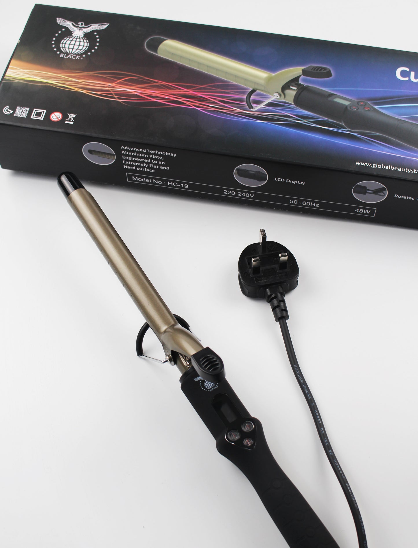 Black Curling Iron - HC-19