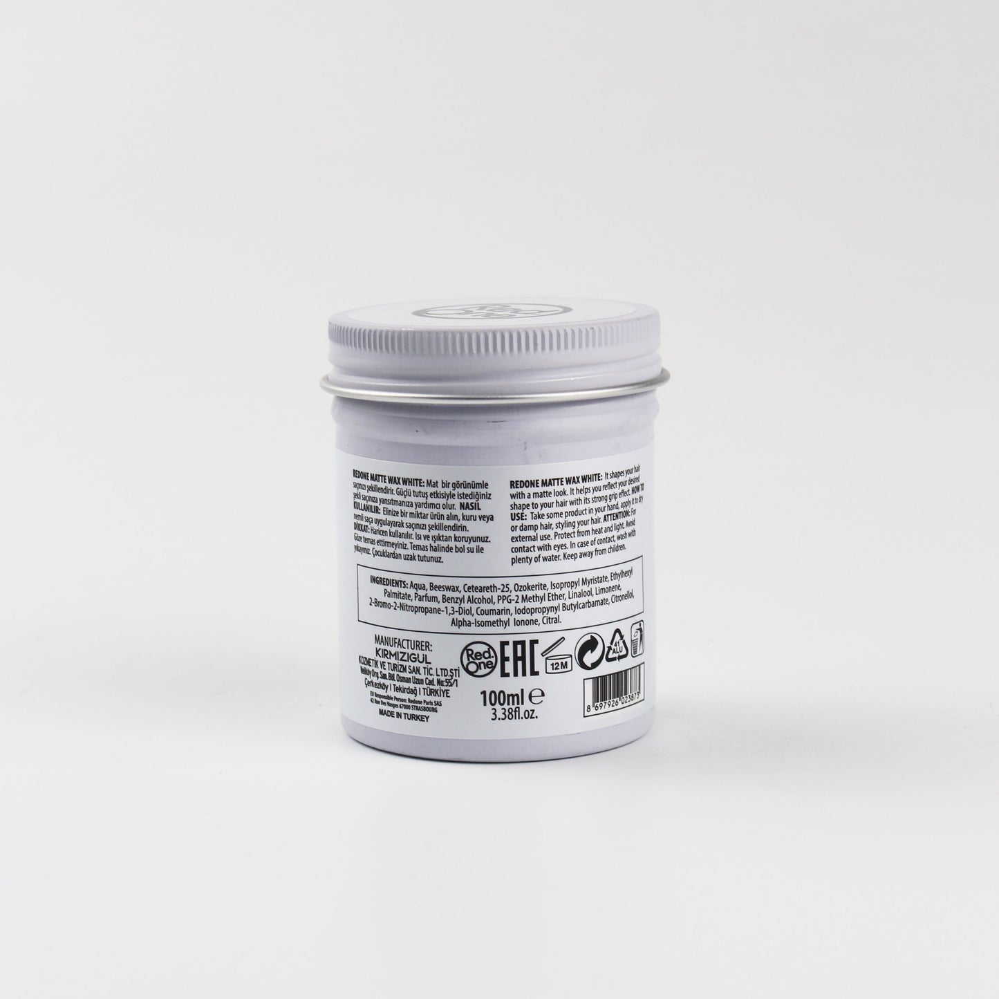 RED ONE - MATTE HAIR WAX-white