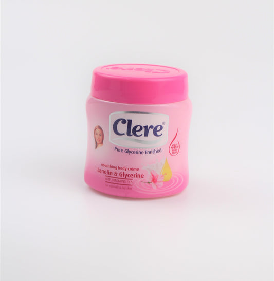 Clere Nourishing Lanolin and Glycerine body crème 500ml