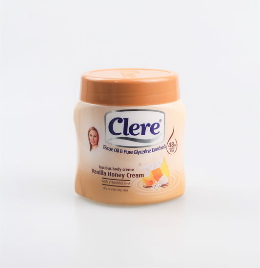 Clere Luxurious Vanilla Honey Cream body creme 500ml