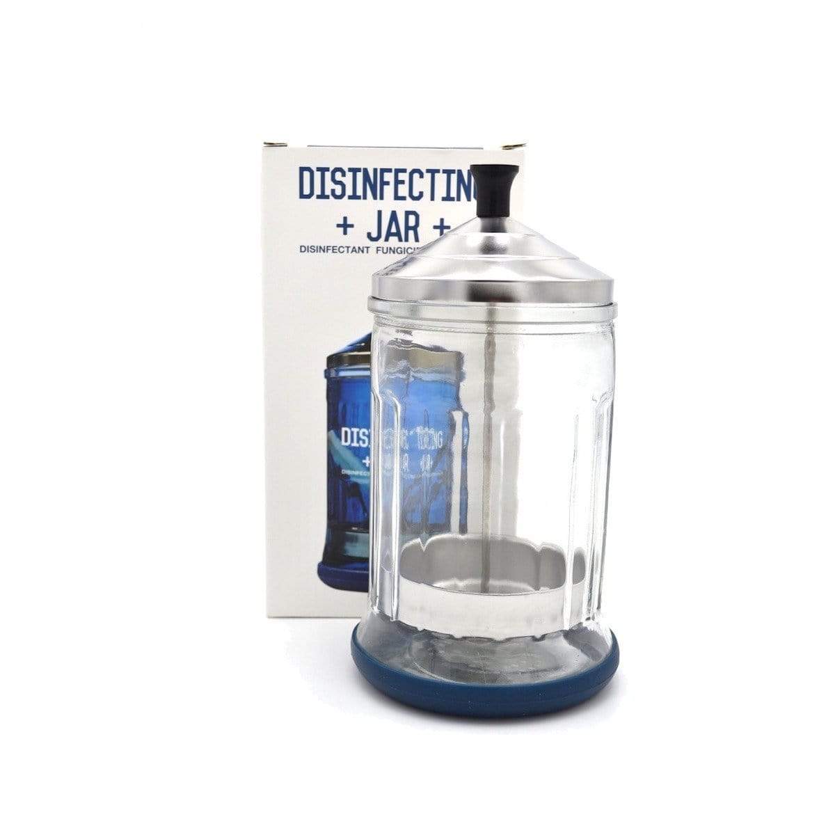 Black Disinfecting Glass Jar Small