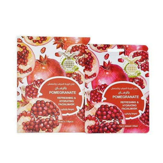 Black Refreshing & Hydrating Facial Mask - Pomegranate