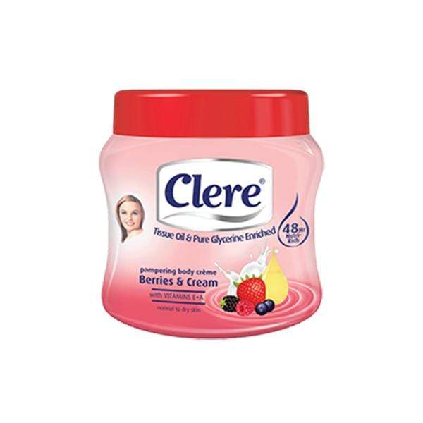 Clere Pampering Berries and Cream body crème 500ml