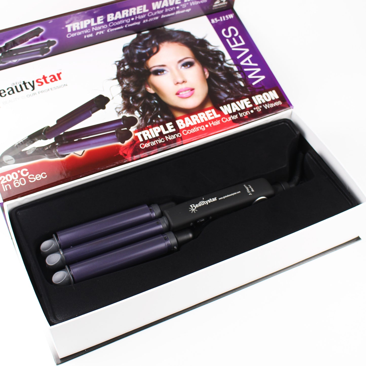 global beauty star - Tripe Barrel Waver Iron