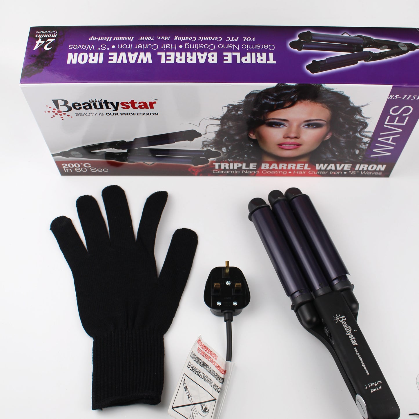 global beauty star - Tripe Barrel Waver Iron