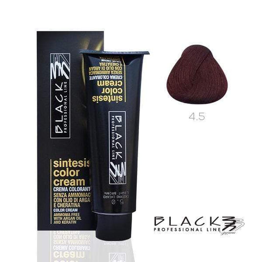 Black  Sintesis Color Cream Ammonia Free Mahogany Medium Brown N4.5