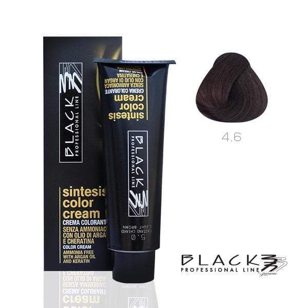 Black  Sintesis Color Cream Ammonia Free Purple Medium Brown N4.6