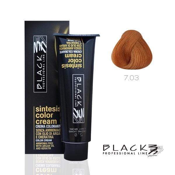 Black  Sintesis Color Cream Ammonia Free Amber N7.03