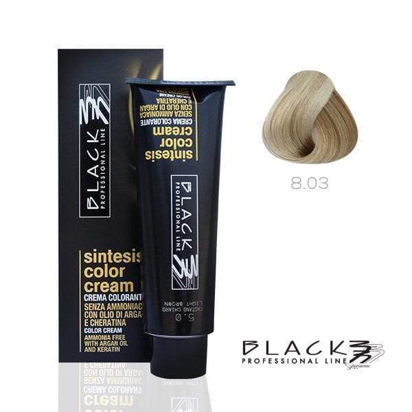 Black  Sintesis Color Cream Ammonia Free Honey N8.03