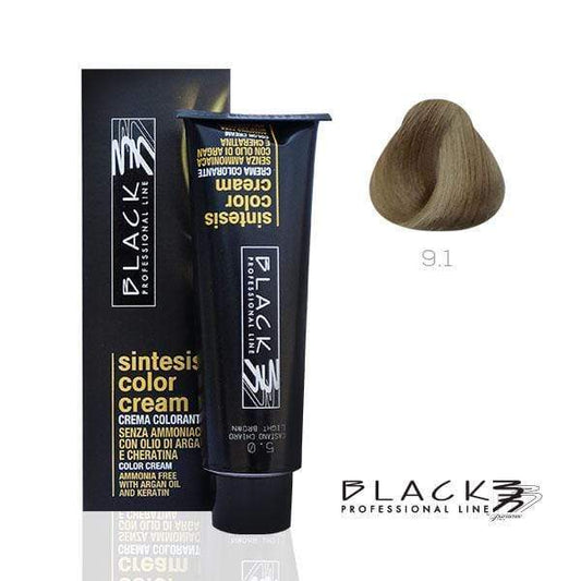 Black  Sintesis Color Cream Ammonia Free Ash Ultra Light Blond N9.1